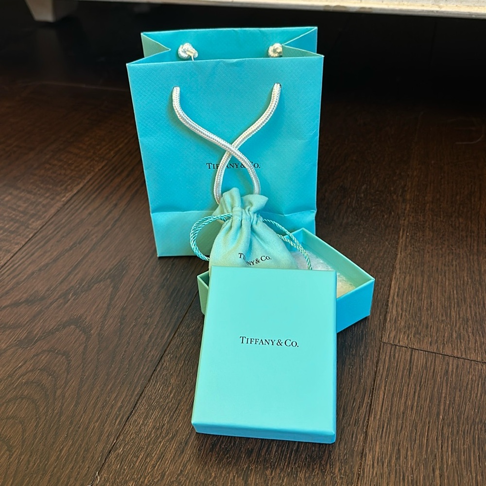 Small Tiffany&Co. bag, box, and jewelry bag